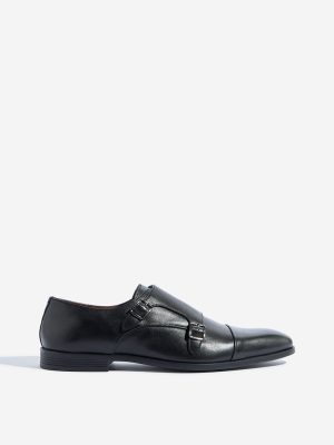 SOLEPLAY Black Buckle-Detailed Formal Shoes