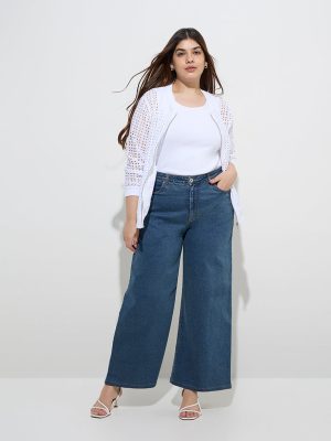 Gia Blue Relaxed-Fit Mid-Rise Jeans