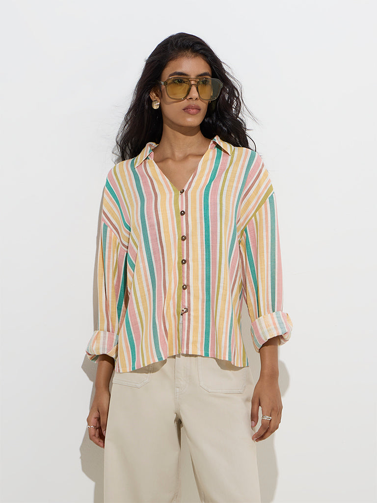 LOV Multicolour Striped Shirt - Image 2