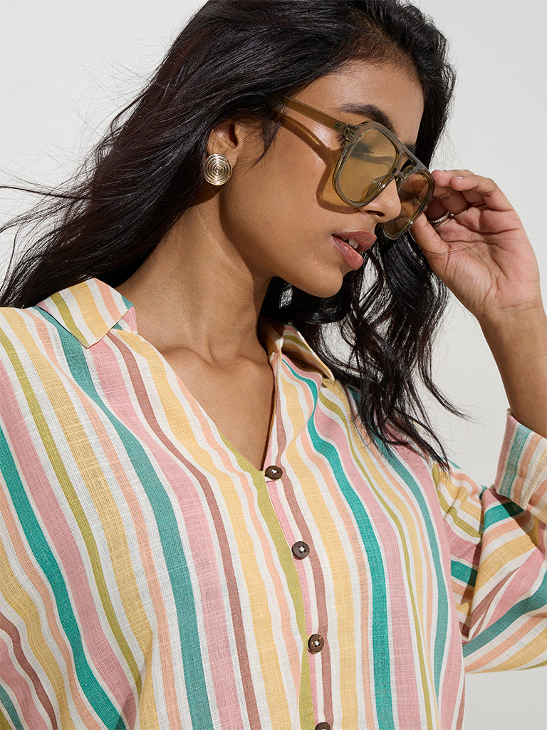 LOV Multicolour Striped Shirt - Image 3