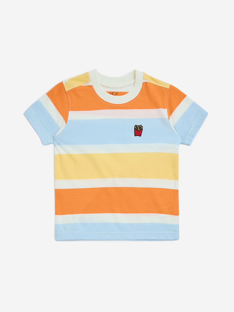 HOP Kids Multicolour Cotton T-Shirt