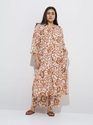 Diza Brown Marine-Inspired Ethnic Pants