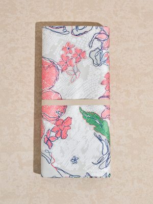 Westside Home Multicolour Floral Detailed Reversible Table Runner