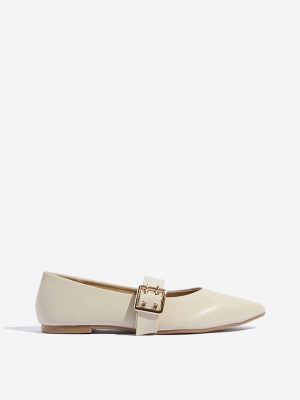 LUNA BLU Ivory Mary Jane Shoes