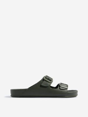 SOLEPLAY Olive Dual-Strap Slip-On Sandals