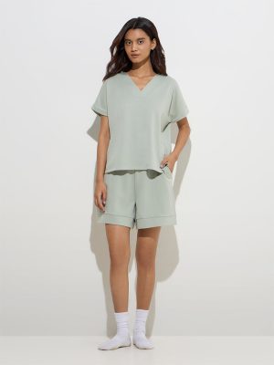 Wunderlove Sage High-Rise Shorts