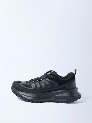 SOLEPLAY Black Chunky Lace-Up Sneakers