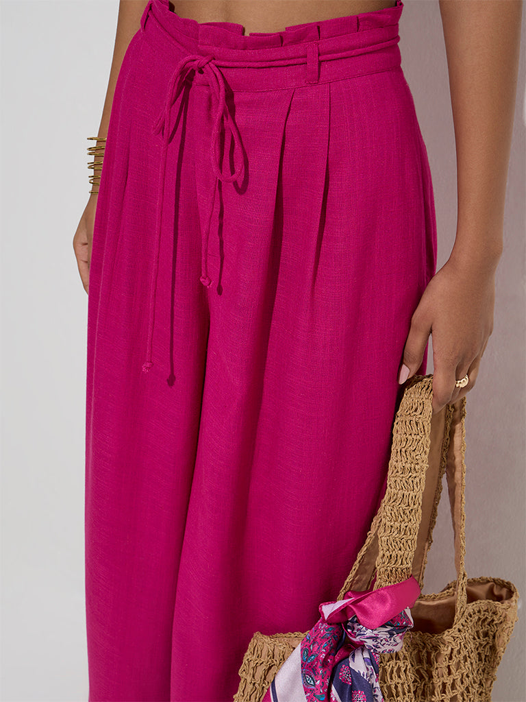 LOV Fuchsia High-Rise Pants - Image 3