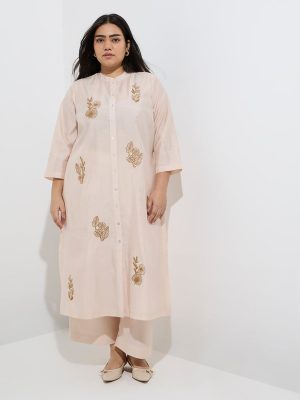 Diza Beige Solid Palazzos