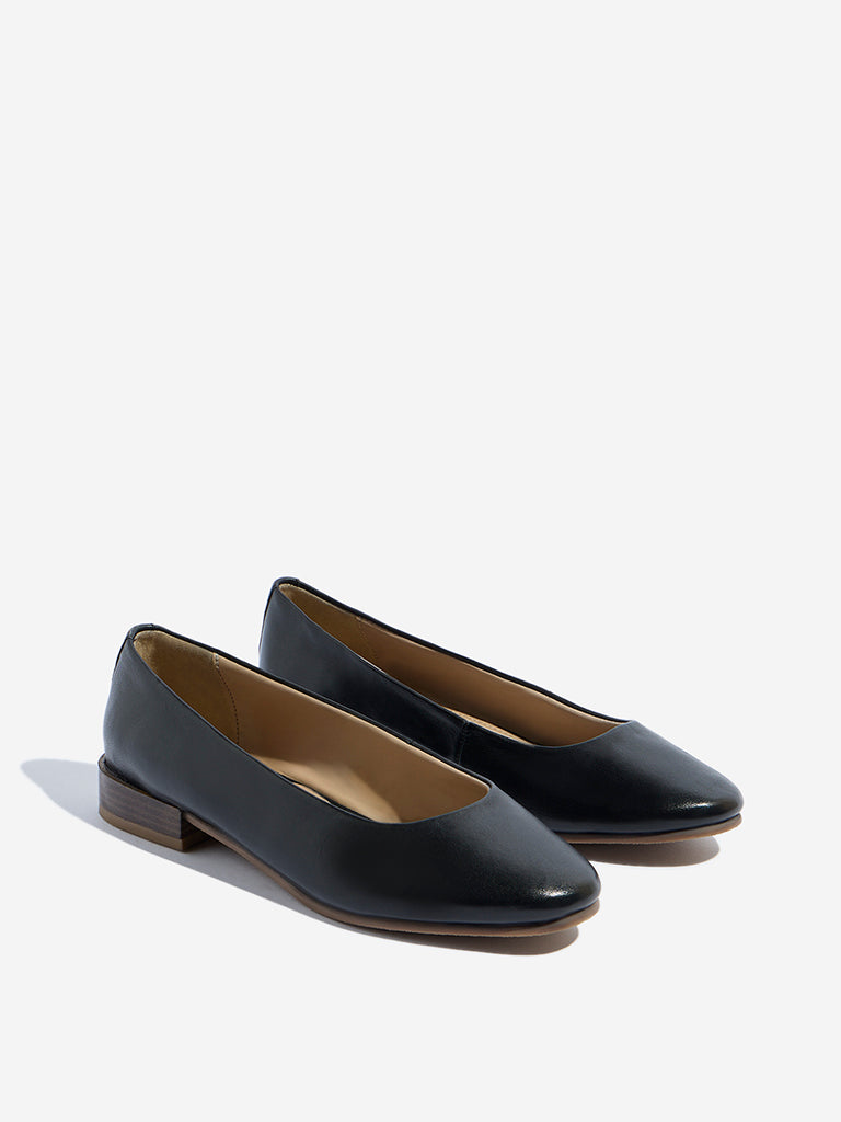 LUNA BLU Black Solid Ballerina - Image 2