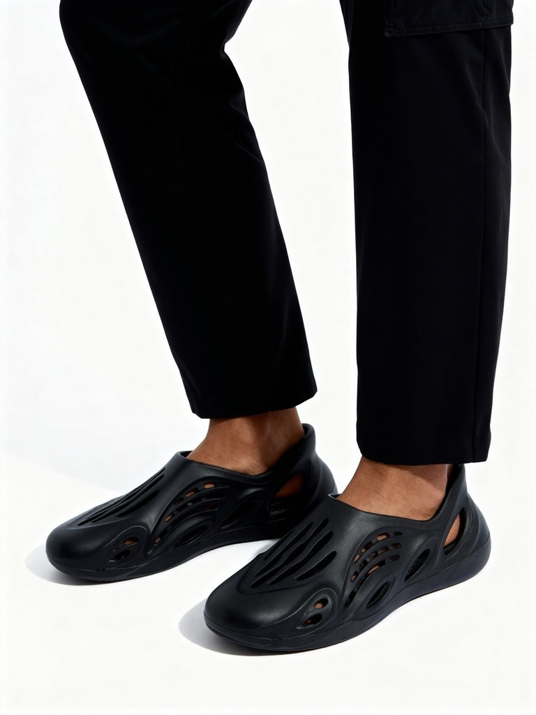 SOLEPLAY Black Slip-On Rainy Clogs - Image 2