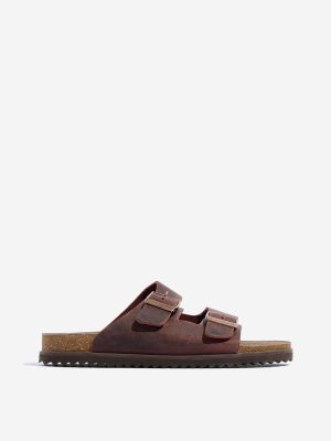SOLEPLAY Maroon Leather Sandals