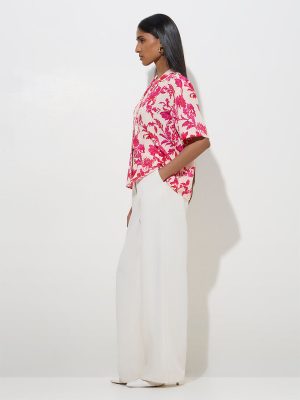 Wardrobe Pink Floral Design Shirt