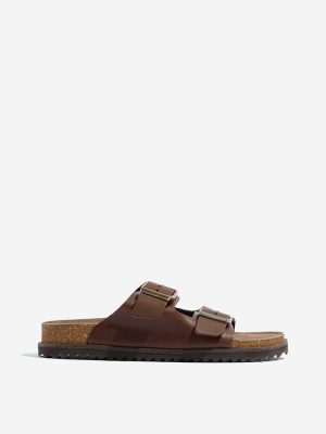 SOLEPLAY Brown Leather Sandals