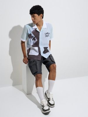 Nuon Multicolour Printed Relaxed-Fit Shirt