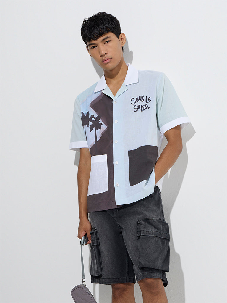 Nuon Multicolour Printed Relaxed-Fit Shirt - Image 2