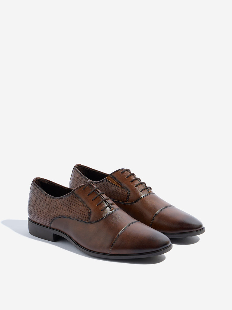 SOLEPLAY Tan Oxford Shoes - Image 2