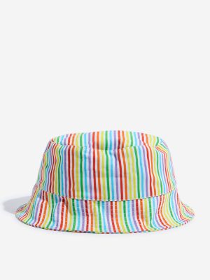 Wunderlove Multicolour Stripe Printed Bucket Hat