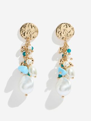 Westside Accessories Multicolour Pearl Dangler Earrings