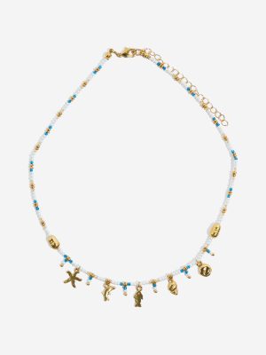 Westside Accessories Multicolour Dainty Sea Charm Beaded Necklace
