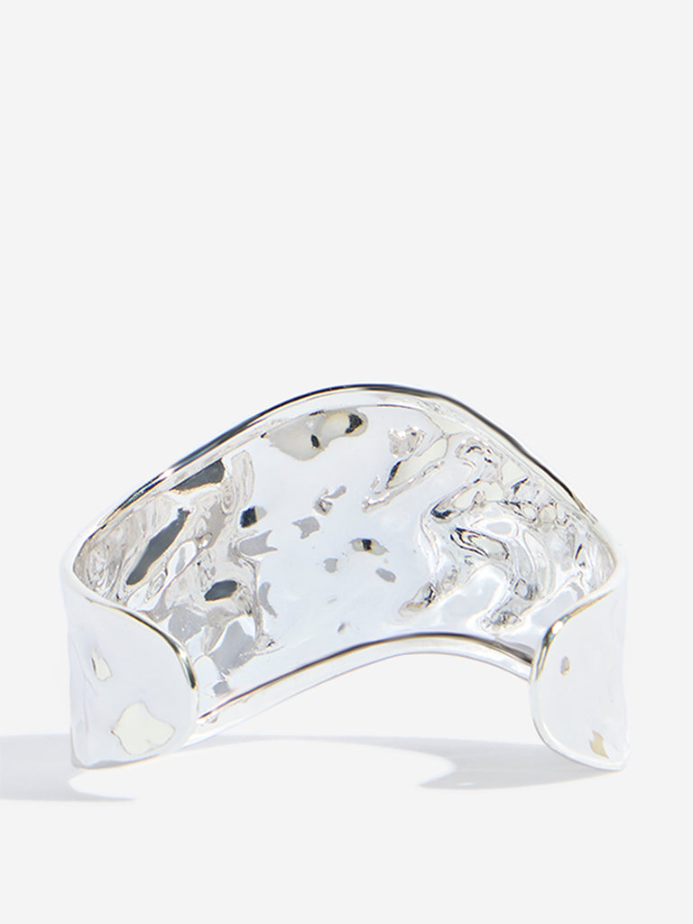Westside Accessories Silver Broad Open Bracelet - Image 2