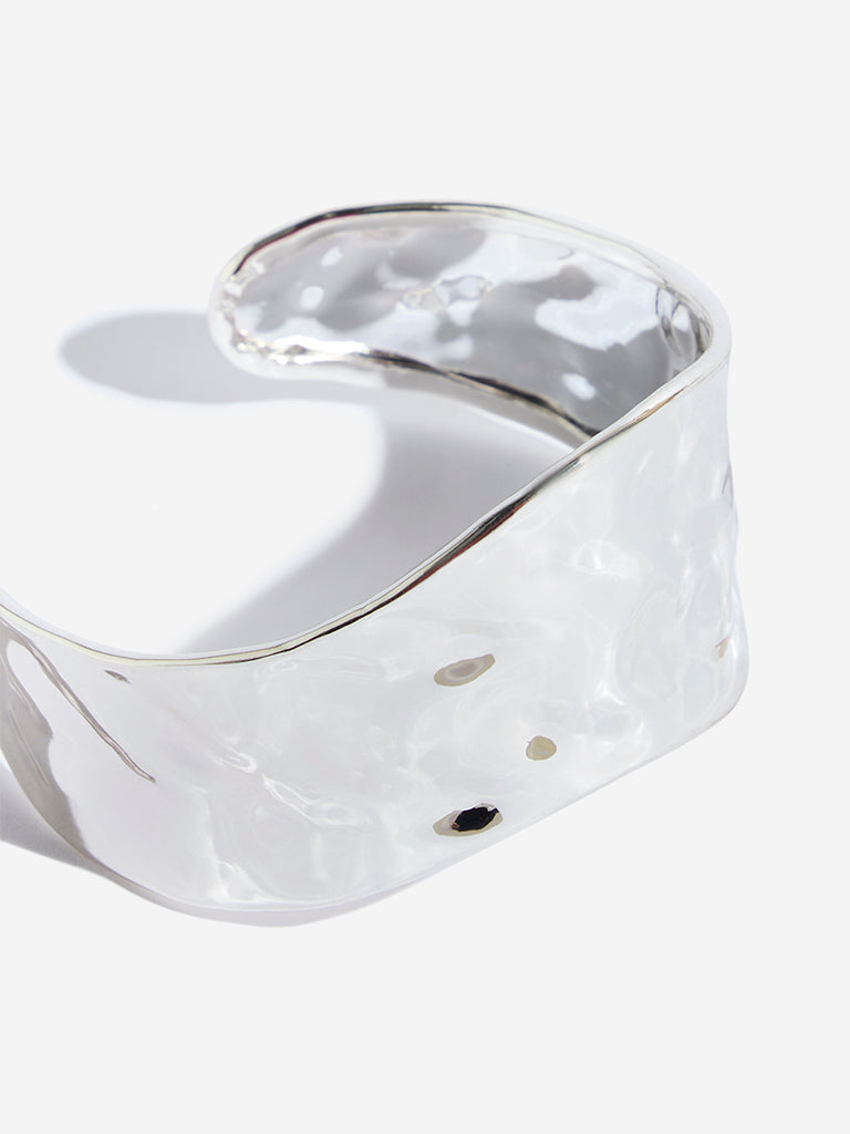 Westside Accessories Silver Broad Open Bracelet - Image 3