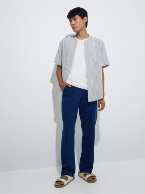 ETA Indigo Relaxed-Fit Mid-Rise Cotton Chinos