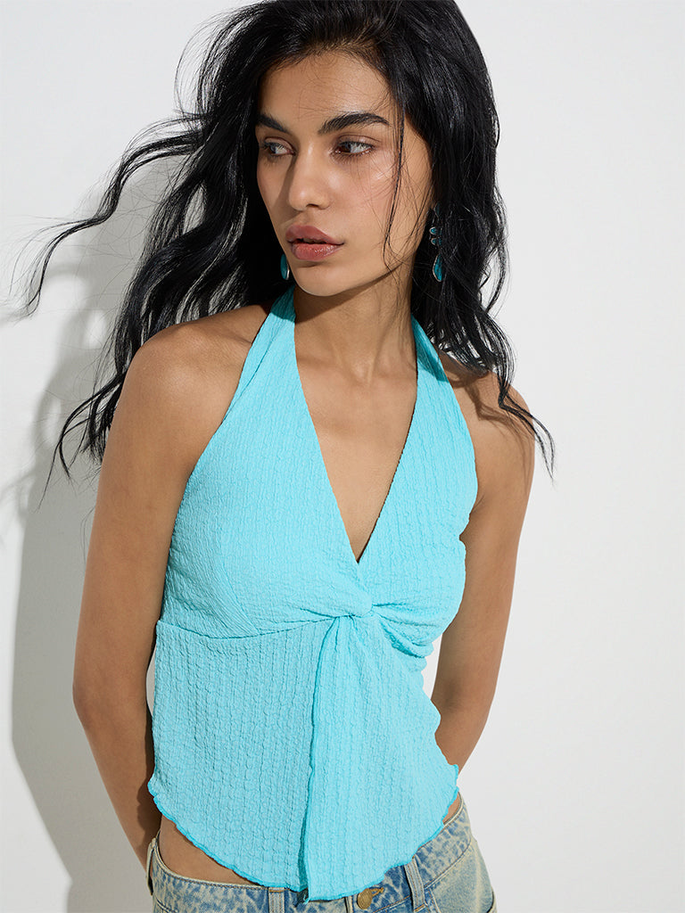 Nuon Aqua Self-Textured Top - Image 3