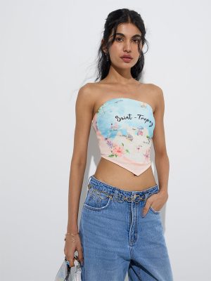 Nuon Light Pink Beach-Inspired Tube Top