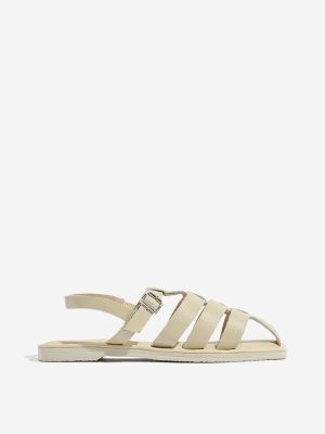 LUNA BLU Ivory Fisherman Sandals