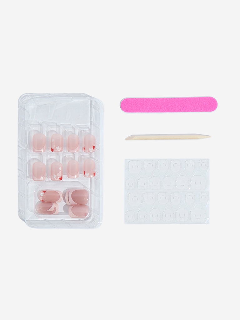 Studiowest Pink Hearts Manicure Press-On Nail Set - Image 2
