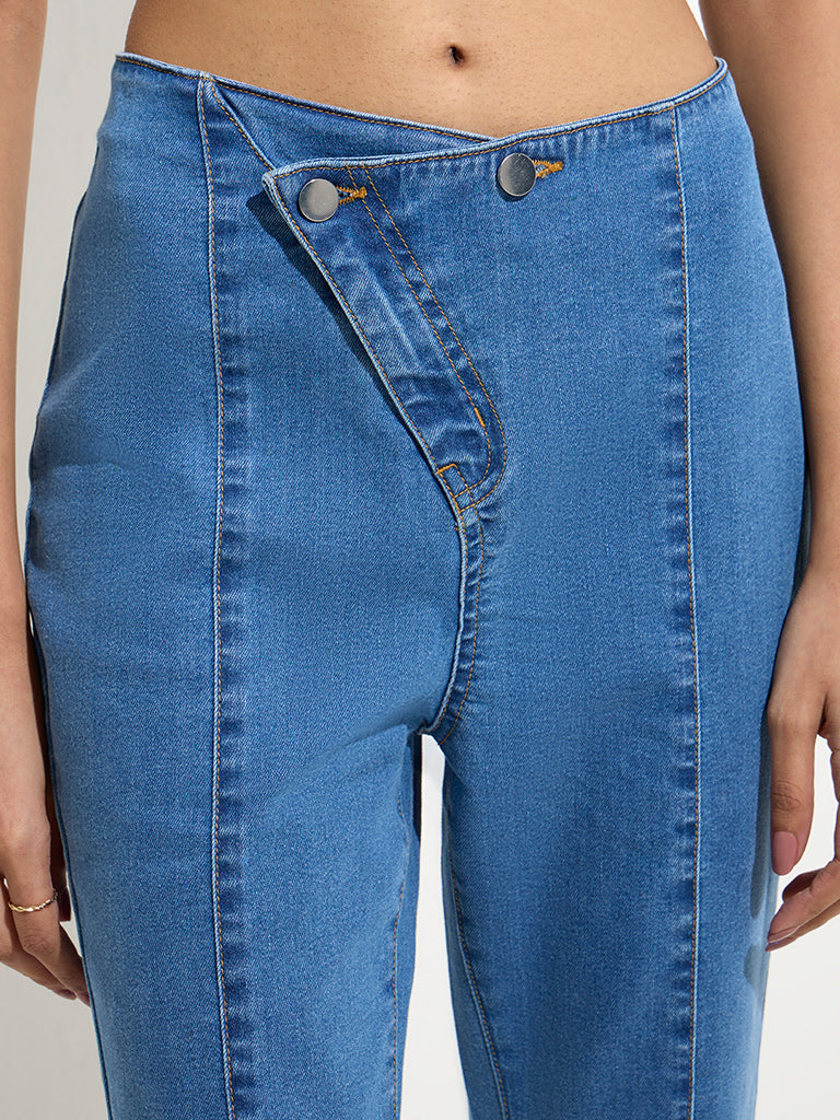 Nuon Blue Bootcut High-Rise Jeans - Image 3
