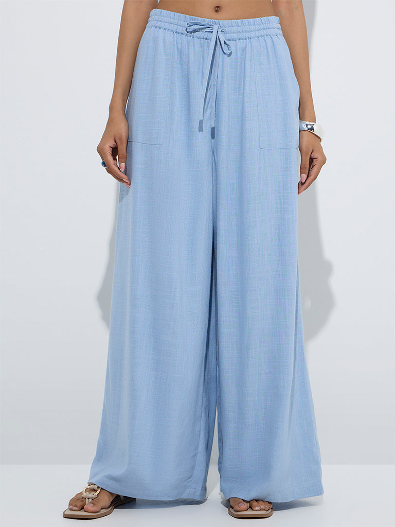 LOV Light Blue Mid-Rise Pants - Image 2