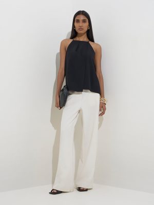 Wardrobe Black Solid Top