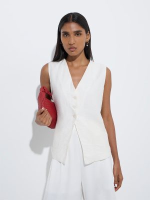 Wardrobe White Crinkled Jacket