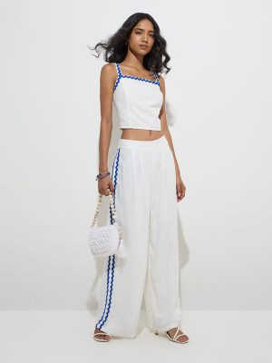 LOV White High-Rise Pants