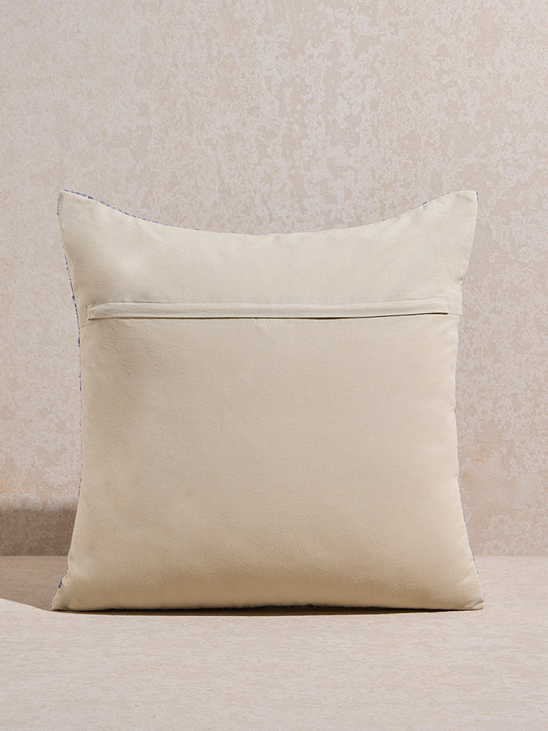 Westside Home Dusty Blue Jacquard Mini Cushion Cover - Image 2