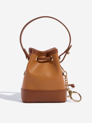 Westside Accessories Tan Mini Satchel Bag Charm
