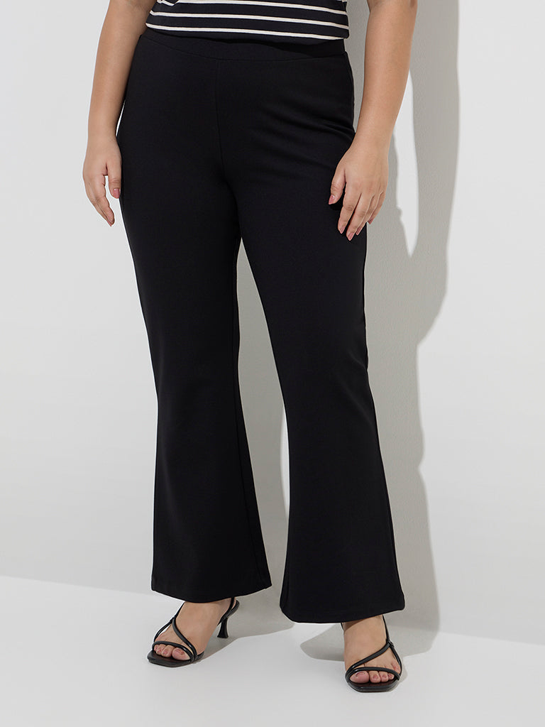 Gia Black Bootcut High-Rise Pants - Image 2