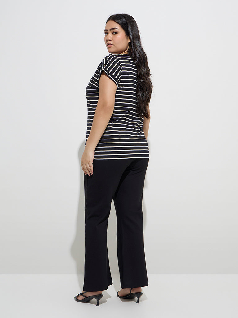 Gia Black Bootcut High-Rise Pants - Image 4