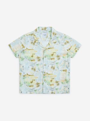 HOP Kids Multicolour Brushstroke Design Shirt
