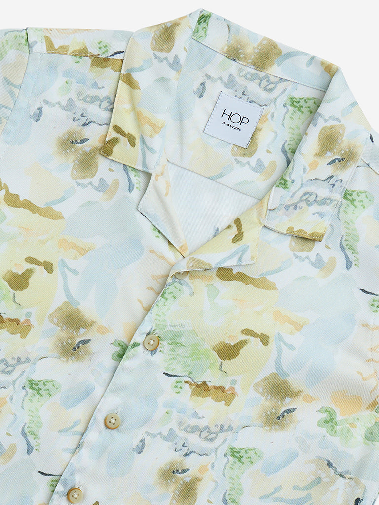 HOP Kids Multicolour Brushstroke Design Shirt - Image 3