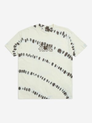 Y&F Kids Off-White Tie-Dye Pattern Cotton T-Shirt