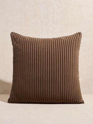 Westside Home Dark Brown Corduroy Cushion Cover
