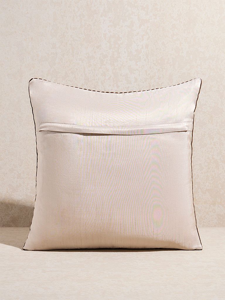 Westside Home Dark Brown Corduroy Cushion Cover - Image 2