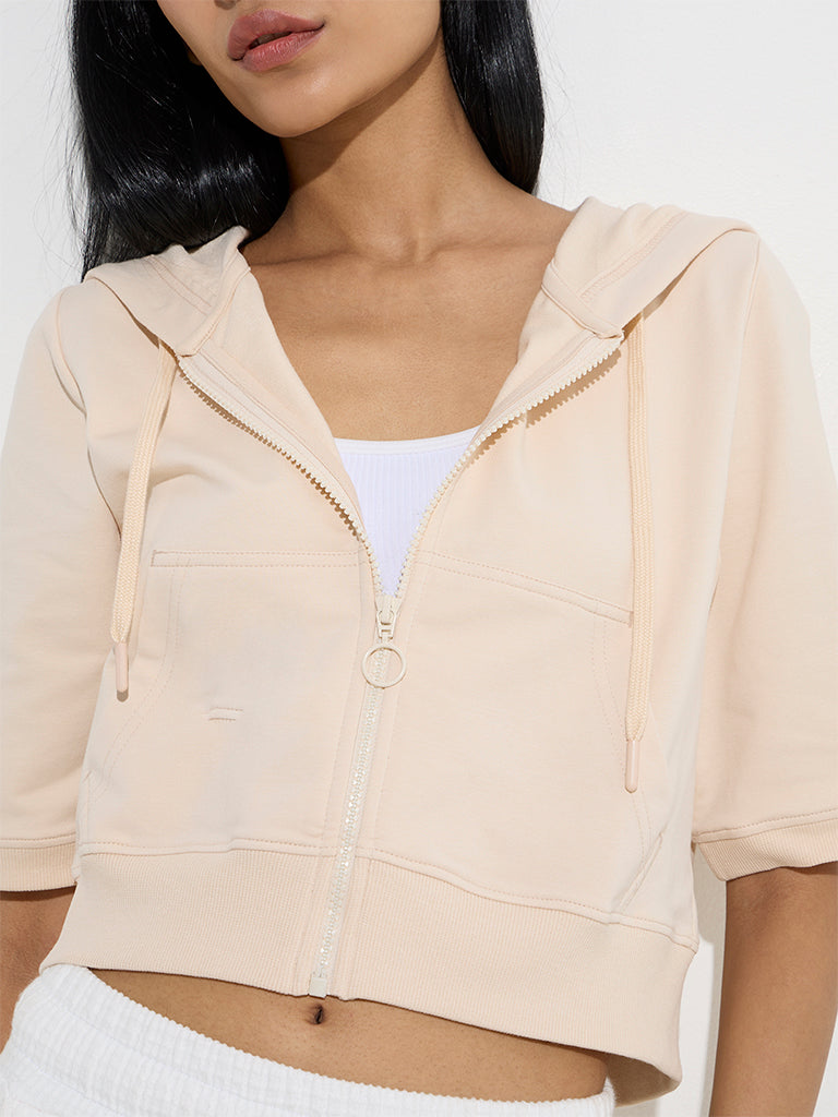 Studiofit Beige Cotton-Blend Jacket - Image 3
