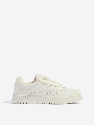 SOLEPLAY Off-White Perforated Lace-Up Sneakers