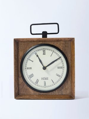 Westside Home Brown Wooden Clock
