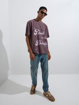 Nuon Blue Washed Slim-Fit Mid-Rise Jeans