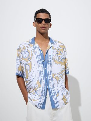 Nuon Multicolour Printed Relaxed-Fit Shirt